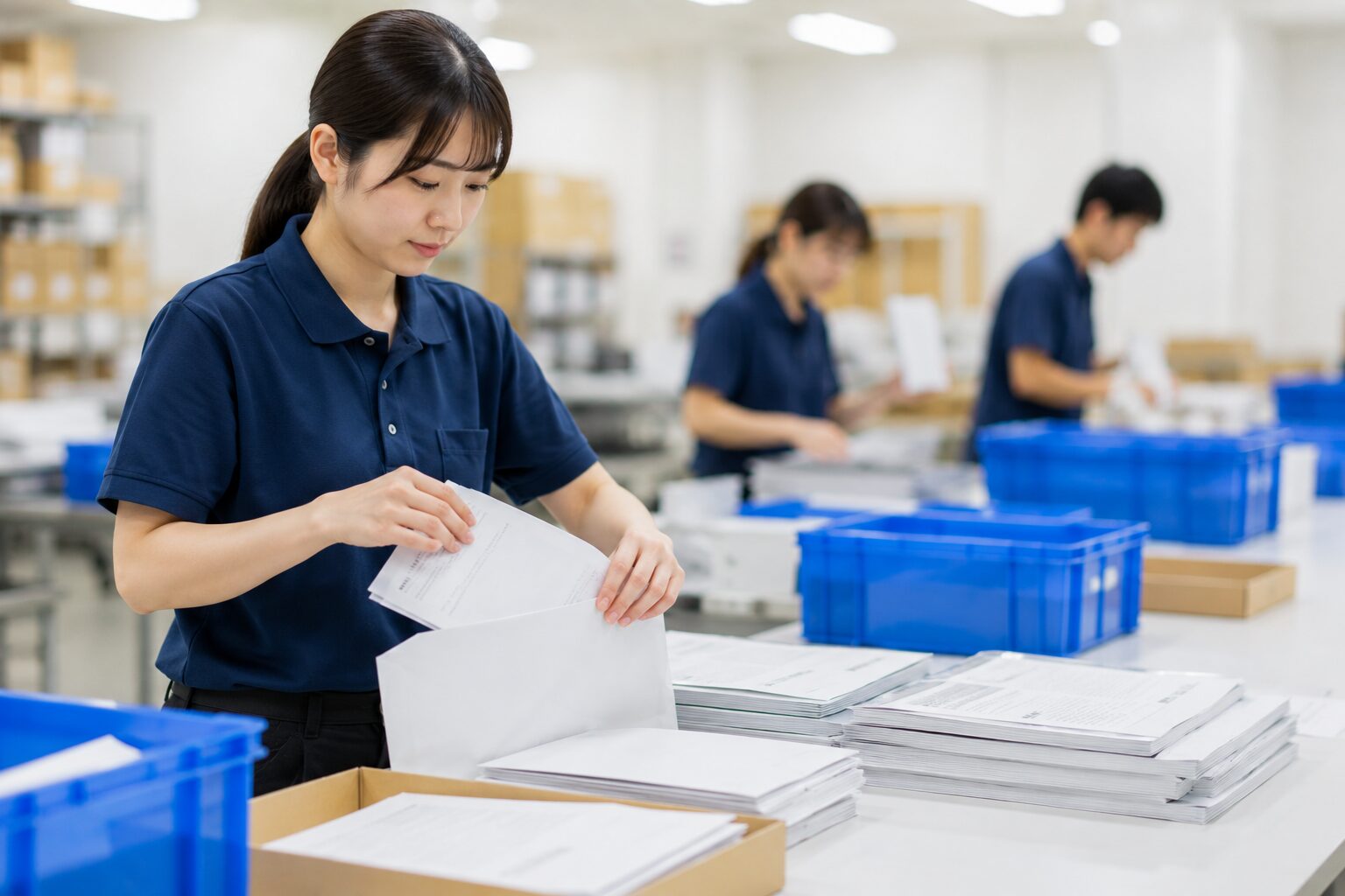 封入封緘作業のイメージ画像