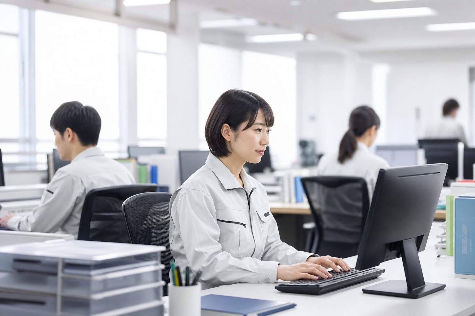 社内で業務作業をしているイメージ画像