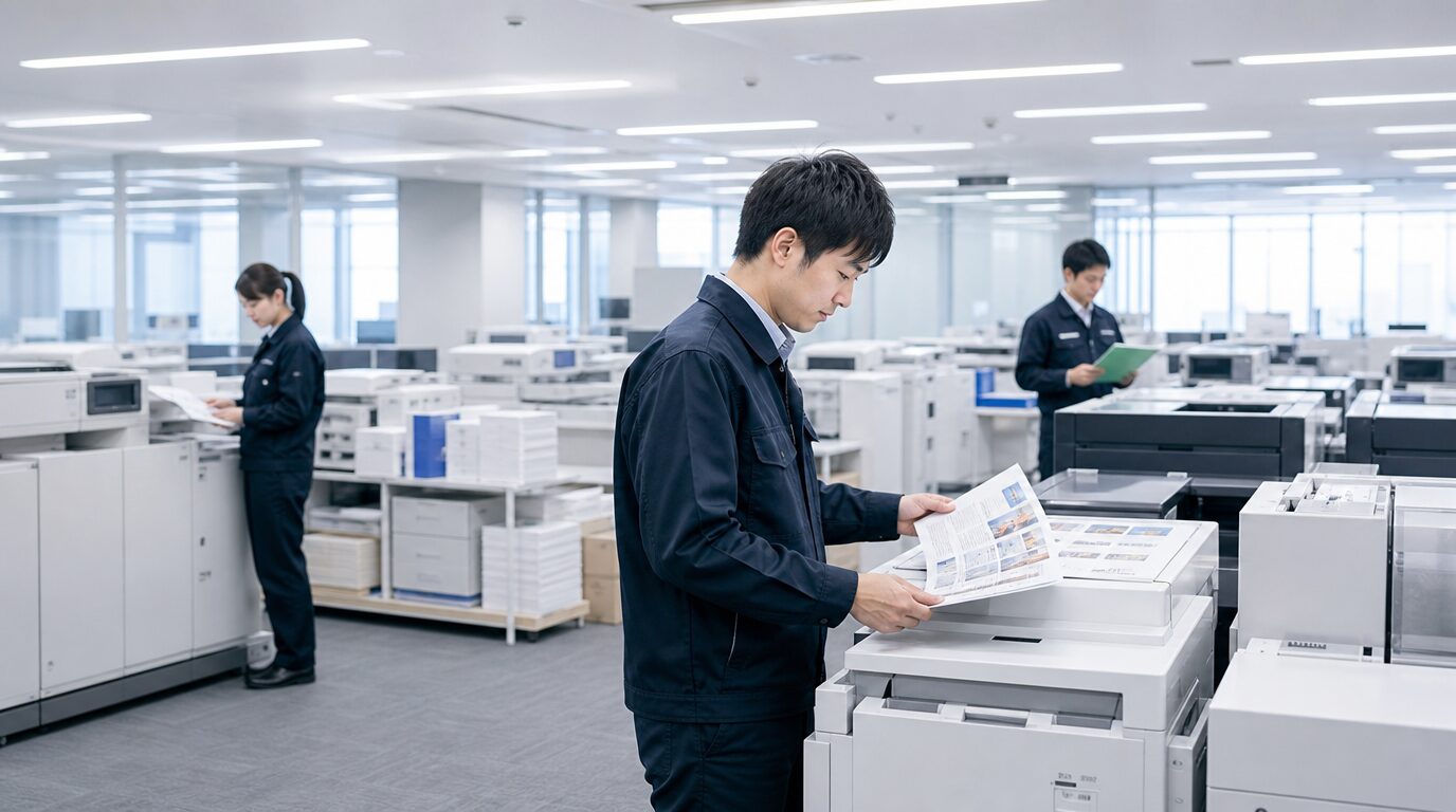 社内で作業しているイメージ画像
