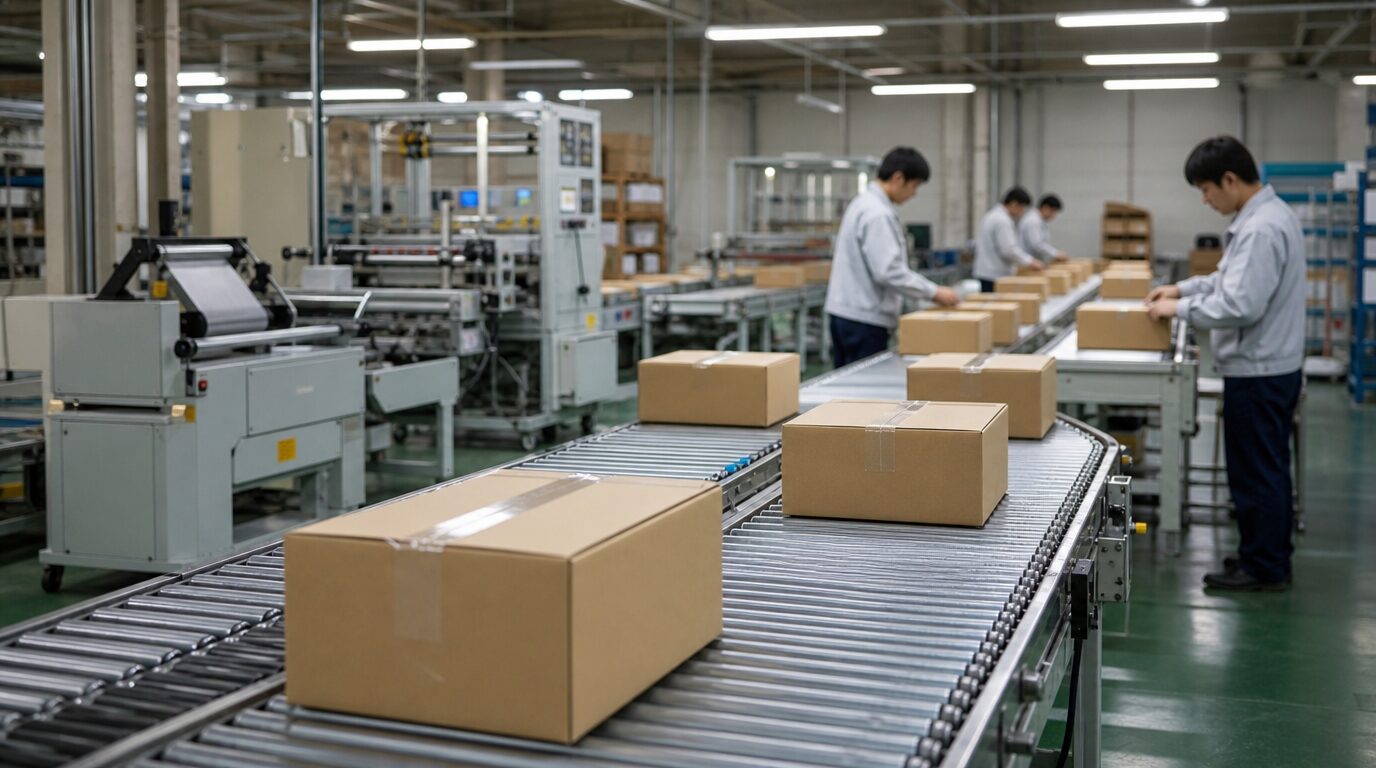 印刷・封入封緘発送までを社内の一貫体制で作業しているイメージ画像