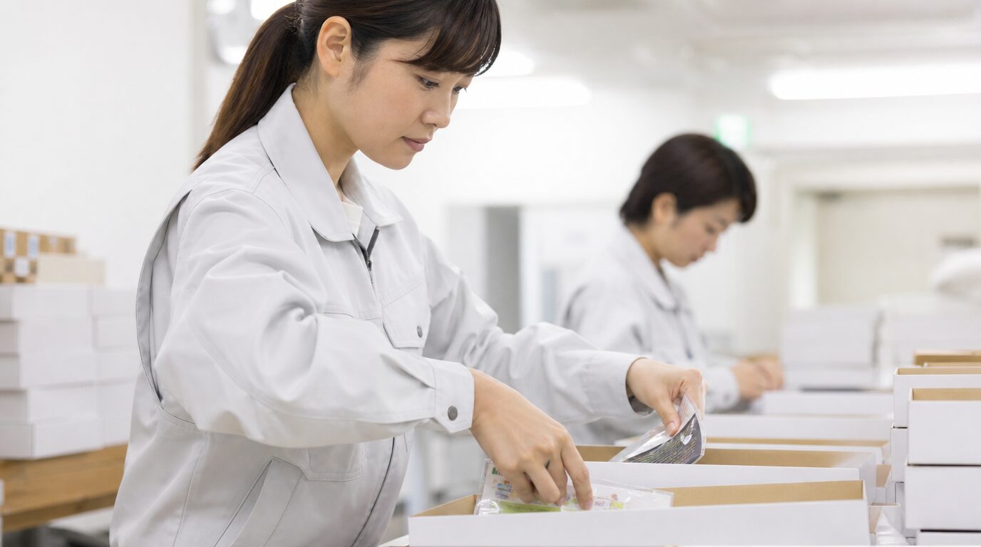 一つ一つ品質をチェックしているイメージ画像