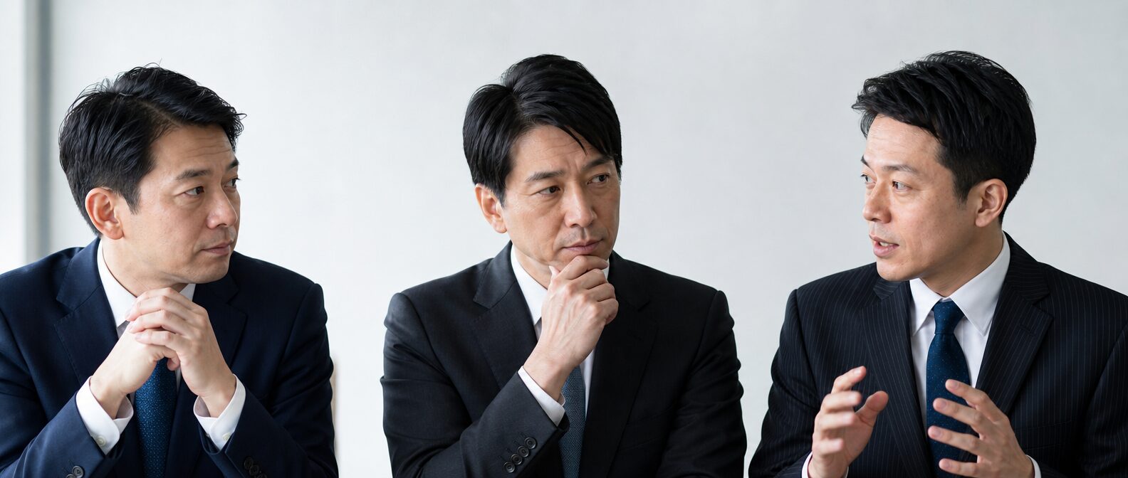 比較検討会議を開いているイメージ画像