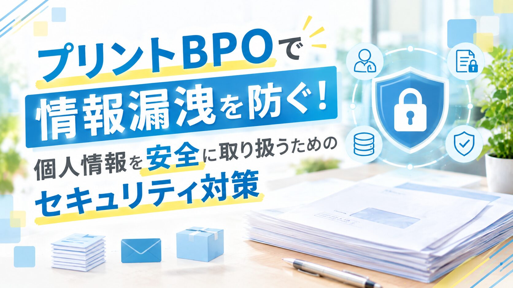 プリントBPOで情報漏洩を防ぐ！個人情報を安全に取り扱うためのセキュリティ対策